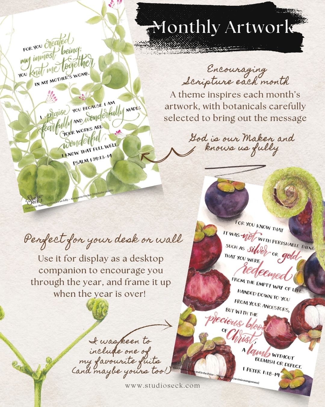 2026 Botanical Calendar - Timeless Truths (English Version)