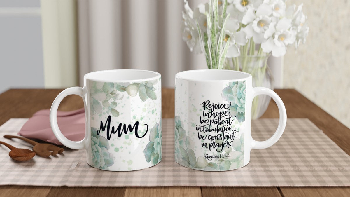 Custom Botanical Mug – Handlettered with Love
