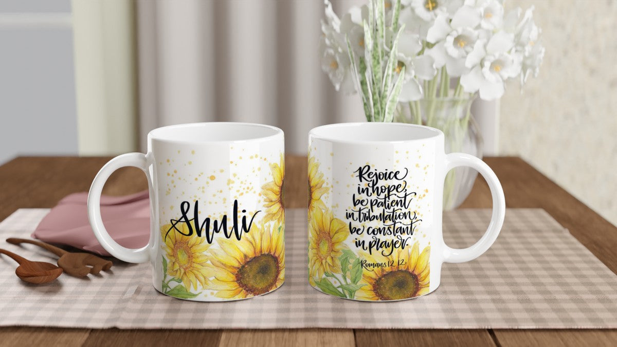 Custom Botanical Mug – Handlettered with Love