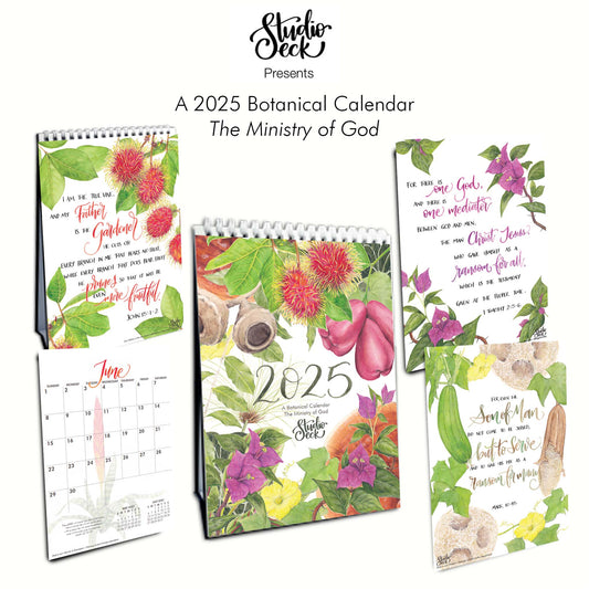 2025 Botanical Calendar - The Ministry of God (English Version)