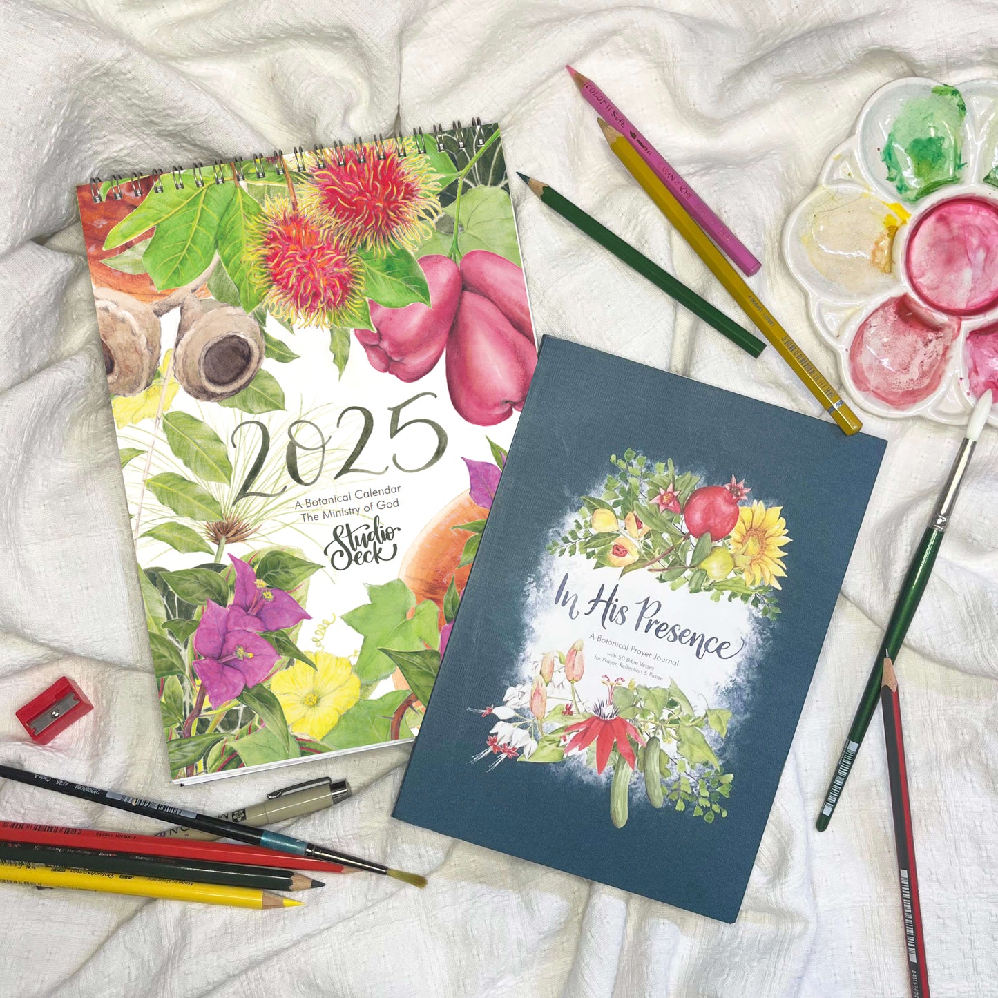 [Bundle PRE-ORDER] 2025 Botanical Calendar (English) & Prayer Journal