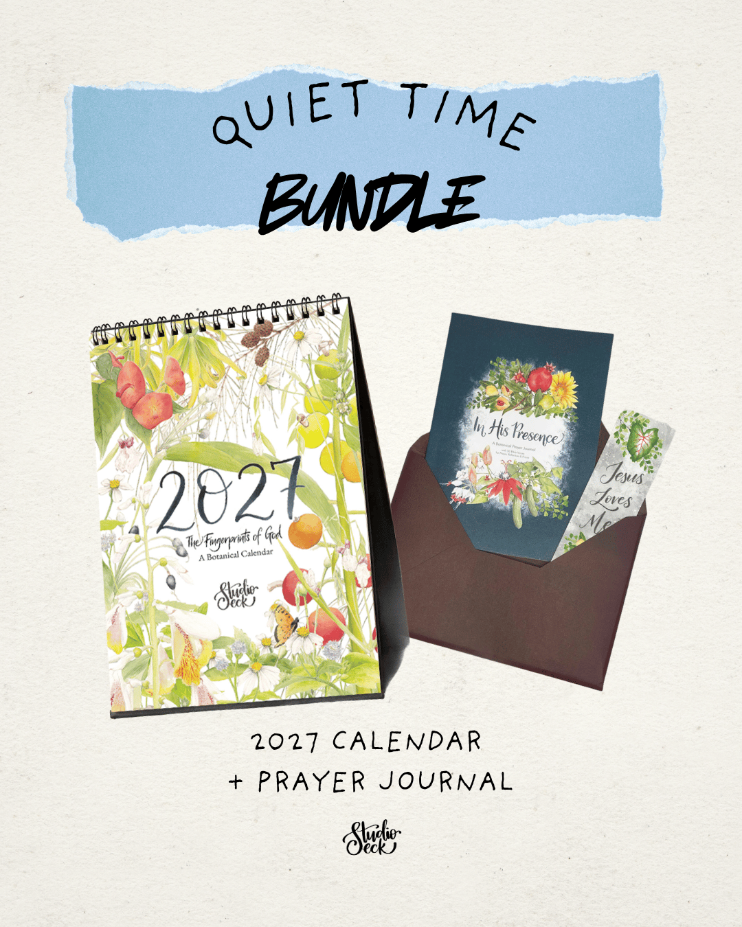 [PREORDER] Quiet Time | 2027 Calendar + Prayer Journal Bundle