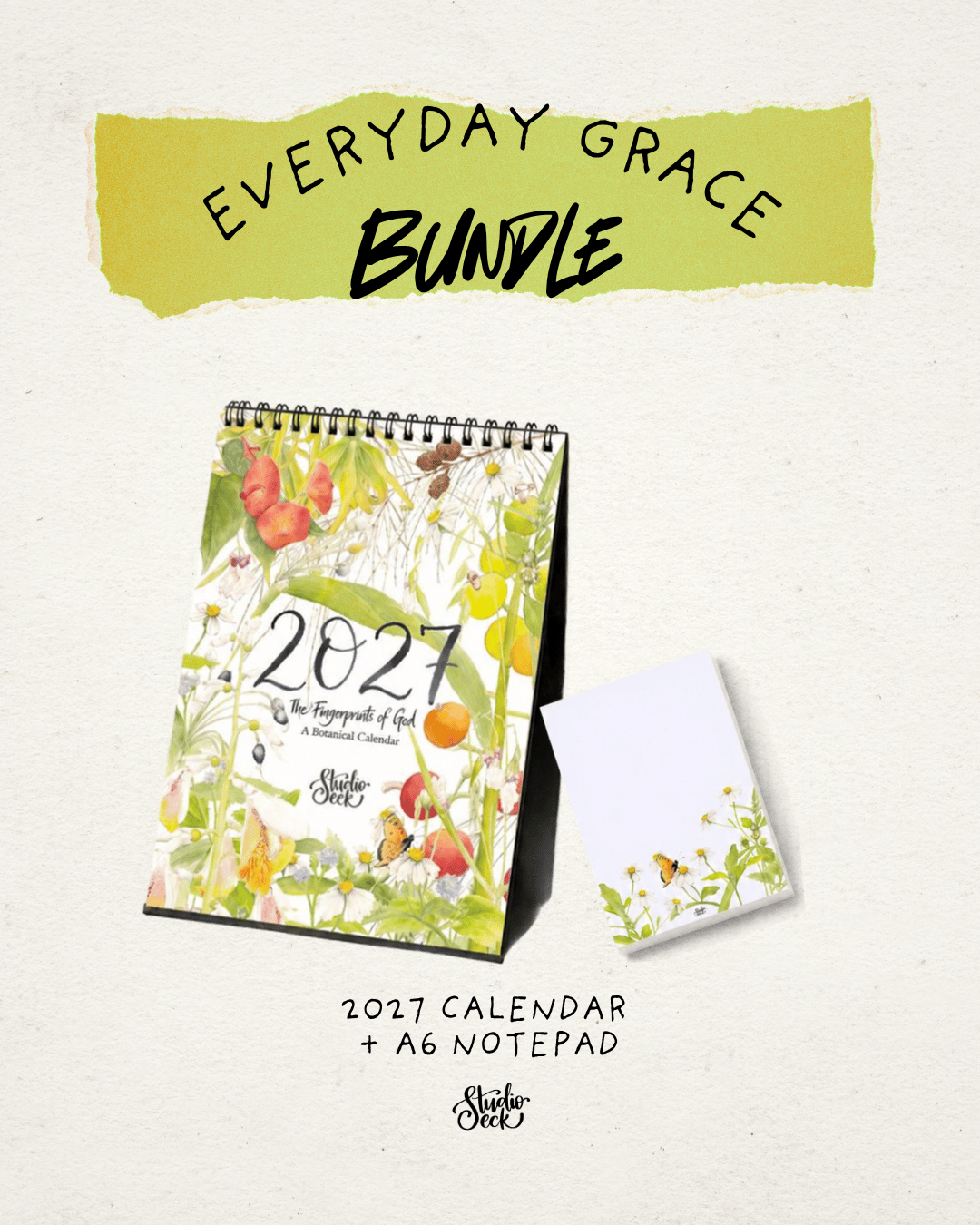 [PREORDER] Everyday Grace | 2027 Calendar + A6 Notepad Bundle