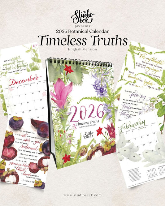 [PRE-ORDER] 2026 Botanical Calendar - Timeless Truths (English Version)