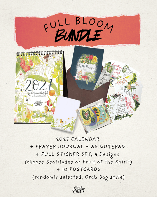 [PREORDER] Full Bloom Gift Set | Calendar, Journal, Notepad, Sticker Set & Postcards
