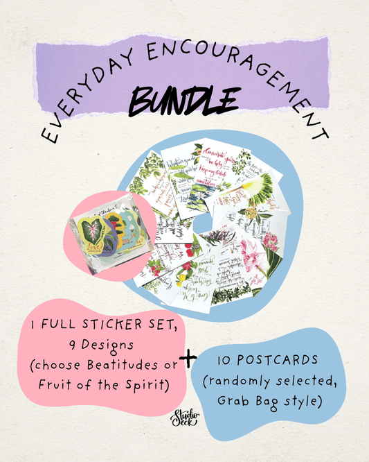 [PREORDER] Everyday Encouragement | Sticker Set & Postcards Bundle