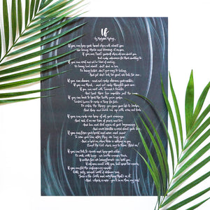 A3 Print | If by Rudyard Kipling - Studio Seck